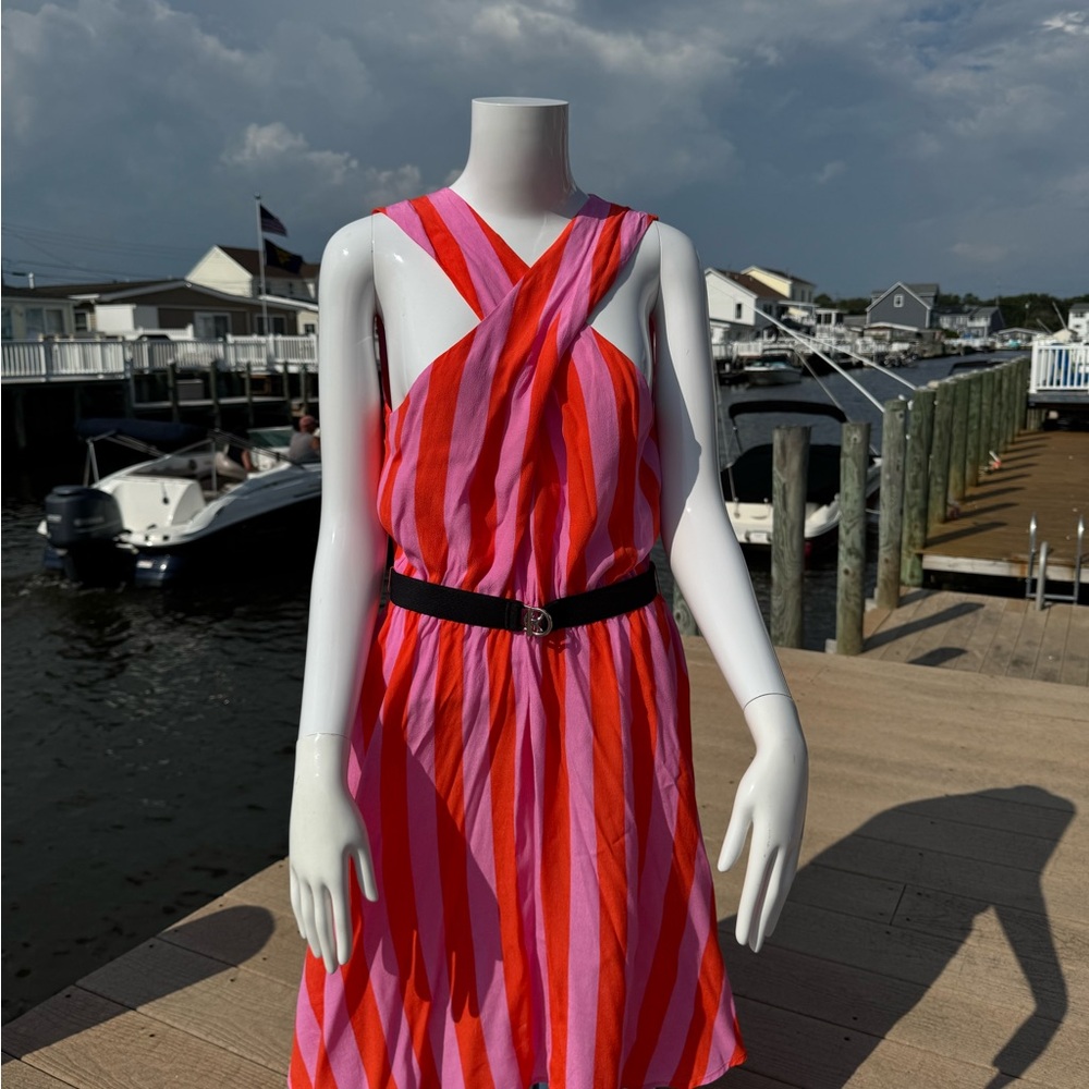 Guess Vibrant Pink and Red Mini Dress